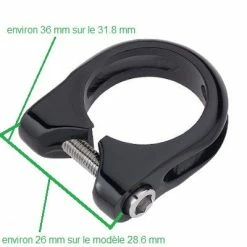 Vente de cadres de vélo Boutique -Vente de cadres de vélo Boutique collier de serrage tige de selle noir full 4
