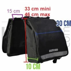 Oxford Double Sacoche Vélo Sur Porte-bagage Arrière Imperméable 13 Oxford Double Sacoche Vélo Sur Porte-bagage Arrière Imperméable -Vente de cadres de vélo Boutique double sacoche velo sur porte bagage arriere impermeable full 6