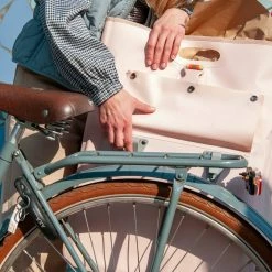 Sac De Courses Avec Son Sac Isotherme Sur Porte-bagages Houston Go Fluo -Vente de cadres de vélo Boutique sac shopper go fluo houston 003